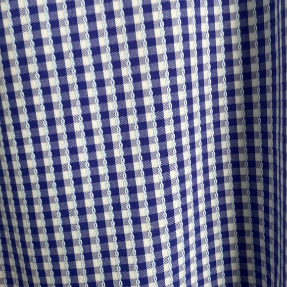 Robert Graham L Men's Button-up Shirt Blue White Stripe Cotton - Picture 2 of 3